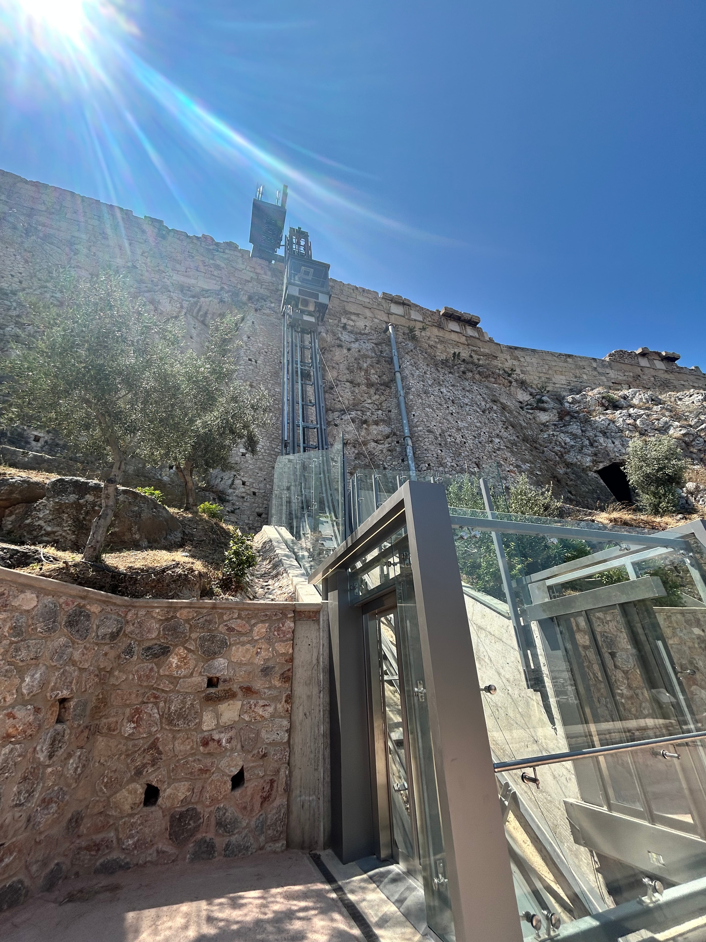 Athens view through ancient ruins at the Acropolis — Freedom Trippers Trip #1